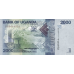 P50c Uganda - 2000 Shillings Year 2015
